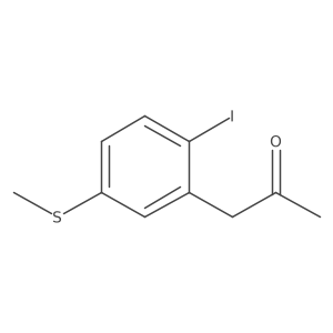 1-(2-Iodo-5-(methylthio)phenyl)propan-2-one Structure