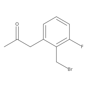 1-(2-(Bromomethyl)-3-fluorophenyl)propan-2-one结构式