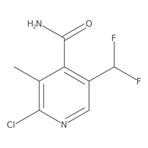 2-Chloro-5-(difluoromethyl)-3-methylisonicotinamide Structure