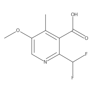 2-(Difluoromethyl)-5-methoxy-4-methylpyridine-3-carboxylic acid结构式