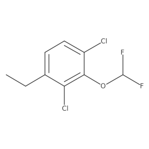 1,3-Dichloro-2-difluoromethoxy-4-ethylbenzene Structure