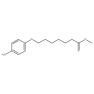 Methyl 7-((4-aminophenyl)thio)heptanoate Structure