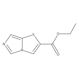 2-Ethoxycarbonyl-imidazo[5,1-b]thiazole结构式