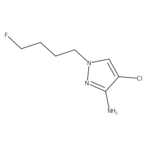4-chloro-1-(4-fluorobutyl)-1H-pyrazol-3-amine Structure