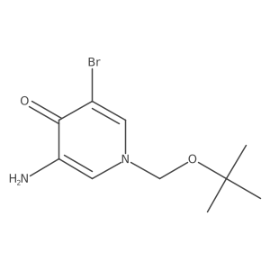 3-Amino-5-bromo-1-[(tert-butoxy)methyl]-1,4-dihydropyridin-4-one Structure