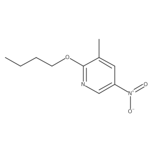 2-Butoxy-3-methyl-5-nitropyridine Structure