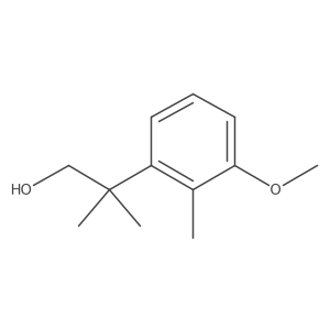 2-(3-Methoxy-2-methylphenyl)-2-methylpropan-1-ol Structure