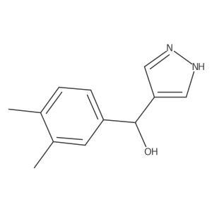 (3,4-dimethylphenyl)(1H-pyrazol-4-yl)methanol结构式