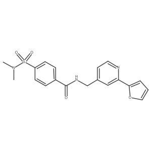 4-(dimethylsulfamoyl)-N-{[2-(furan-2-yl)pyridin-4-yl]methyl}benzamide结构式