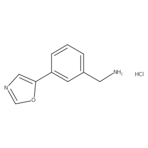 (3-(Oxazol-5-yl)phenyl)methanamine hydrochloride结构式