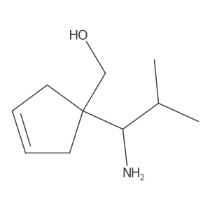 [1-(1-Amino-2-methylpropyl)cyclopent-3-en-1-yl]methanol Structure