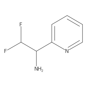 (R)-2,2-Difluoro-1-(pyridin-2-yl)ethanamine结构式