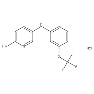 N5-[3-(trifluoromethoxy)phenyl]pyridine-2,5-diamine hydrochloride结构式
