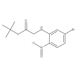 tert-Butyl (5-bromo-2-nitrophenyl)glycinate结构式