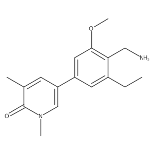 5-[4-(Aminomethyl)-3-ethyl-5-methoxyphenyl]-1,3-dimethyl-2(1h)-pyridinone Structure