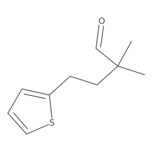 2,2-Dimethyl-4-(thiophen-2-yl)butanal Structure