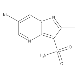 6-Bromo-2-methylpyrazolo[1,5-a]pyrimidine-3-sulfonamide Structure