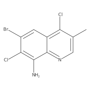 6-Bromo-4,7-dichloro-3-methylquinolin-8-amine结构式