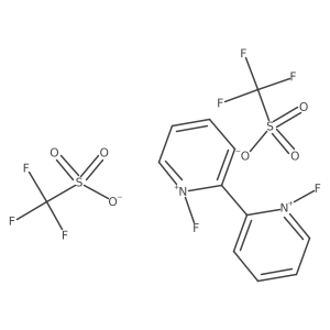 N,N'-difluoro-2,2'-bipyridinium bis(trifluoromethane-sulfonate)结构式