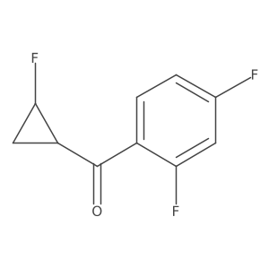 1-(2,4-Difluorobenzoyl)-2-fluoro-cyclopropane Structure
