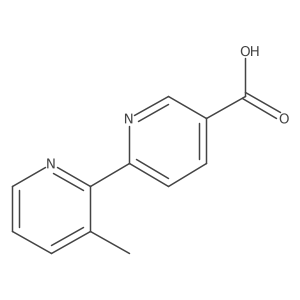 6-(3-Methylpyridin-2-yl)pyridine-3-carboxylic acid Structure