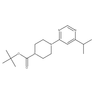 Tert-butyl 4-[6-(propan-2-yl)pyrimidin-4-yl]piperazine-1-carboxylate Structure