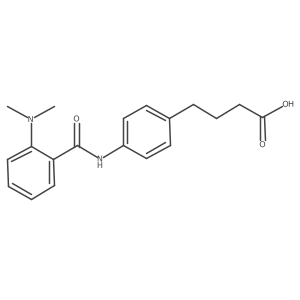 4-[[2-(Dimethylamino)benzoyl]amino]benzenebutanoic acid Structure