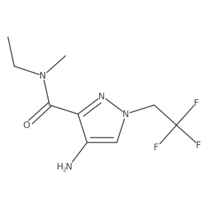 4-Amino-N-ethyl-n-methyl-1-(2,2,2-trifluoroethyl)-1H-pyrazole-3-carboxamide Structure