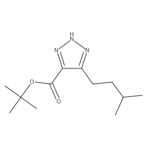 tert-butyl 5-(3-methylbutyl)-1H-1,2,3-triazole-4-carboxylate Structure