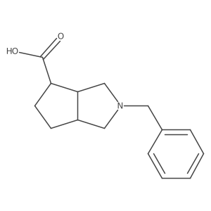 2-Benzyl-octahydrocyclopenta[c]pyrrole-4-carboxylic acid Structure