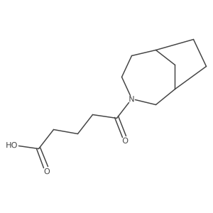 5-{3-Azabicyclo[4.2.1]nonan-3-yl}-5-oxopentanoic acid结构式