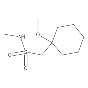1-(1-methoxycyclohexyl)-N-methylmethanesulfonamide结构式