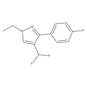 4-(difluoromethyl)-1-ethyl-3-(4-fluorophenyl)-1H-pyrazole Structure