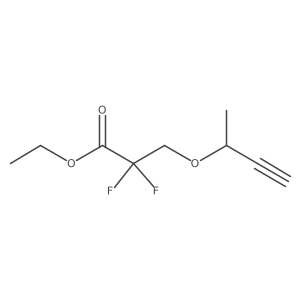 Ethyl 3-(but-3-yn-2-yloxy)-2,2-difluoropropanoate Structure