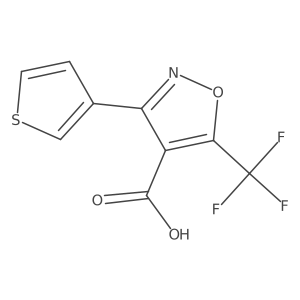 3-(Thiophen-3-yl)-5-(trifluoromethyl)-1,2-oxazole-4-carboxylic acid Structure