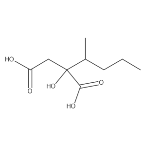 2-Hydroxy-2-(pentan-2-yl)butanedioic acid结构式
