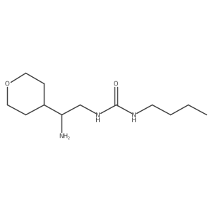 1-[2-Amino-2-(oxan-4-yl)ethyl]-3-butylurea Structure