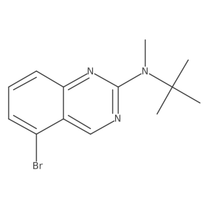 5-bromo-N-tert-butyl-N-methylquinazolin-2-amine Structure
