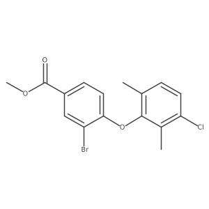 Methyl 3-bromo-4-(3-chloro-2,6-dimethylphenoxy)benzoate结构式