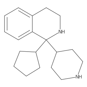 1-Cyclopentyl-1,2,3,4-tetrahydro-1-(4-piperidinyl)isoquinoline Structure