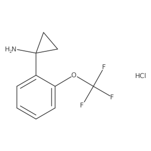 1-(2-(Trifluoromethoxy)phenyl)cyclopropanamine hydrochloride结构式