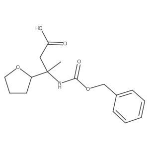 3-{[(Benzyloxy)carbonyl]amino}-3-(oxolan-2-yl)butanoic acid Structure