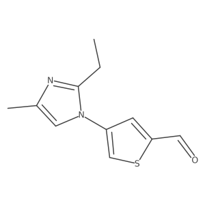 4-(2-ethyl-4-methyl-1H-imidazol-1-yl)thiophene-2-carbaldehyde Structure