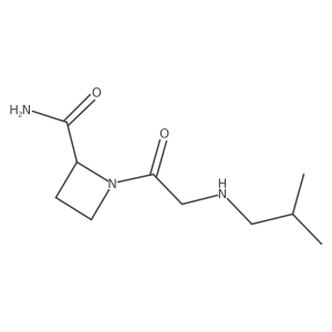 1-{2-[(2-Methylpropyl)amino]acetyl}azetidine-2-carboxamide结构式