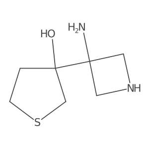3-(3-Aminoazetidin-3-yl)thiolan-3-ol Structure
