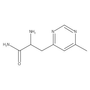 2-Amino-3-(6-methylpyrimidin-4-yl)propanamide Structure