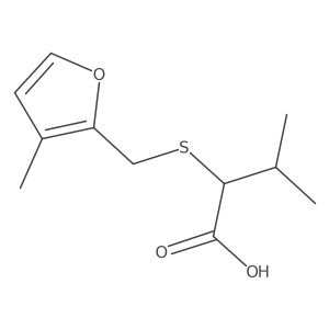 3-Methyl-2-{[(3-methylfuran-2-yl)methyl]sulfanyl}butanoic acid Structure