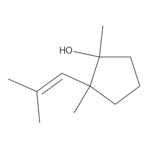 1,2-Dimethyl-2-(2-methylprop-1-en-1-yl)cyclopentan-1-ol Structure