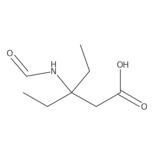 3-Ethyl-3-formamidopentanoic acid结构式