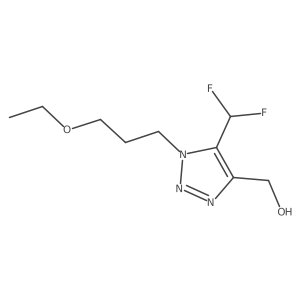 [5-(difluoromethyl)-1-(3-ethoxypropyl)-1H-1,2,3-triazol-4-yl]methanol Structure